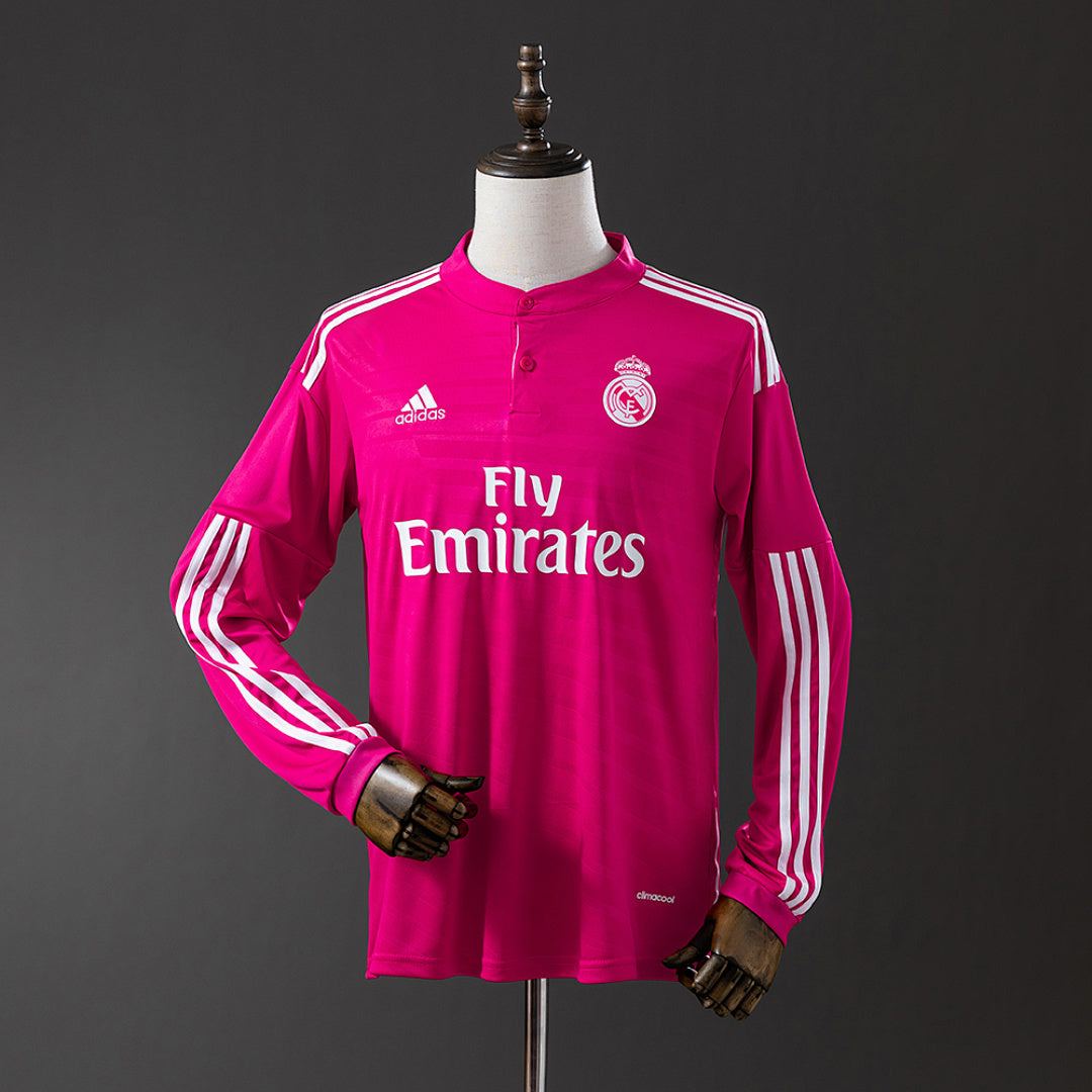 Camiseta Real Madrid Visitante Manga Larga 14/15 Adultos