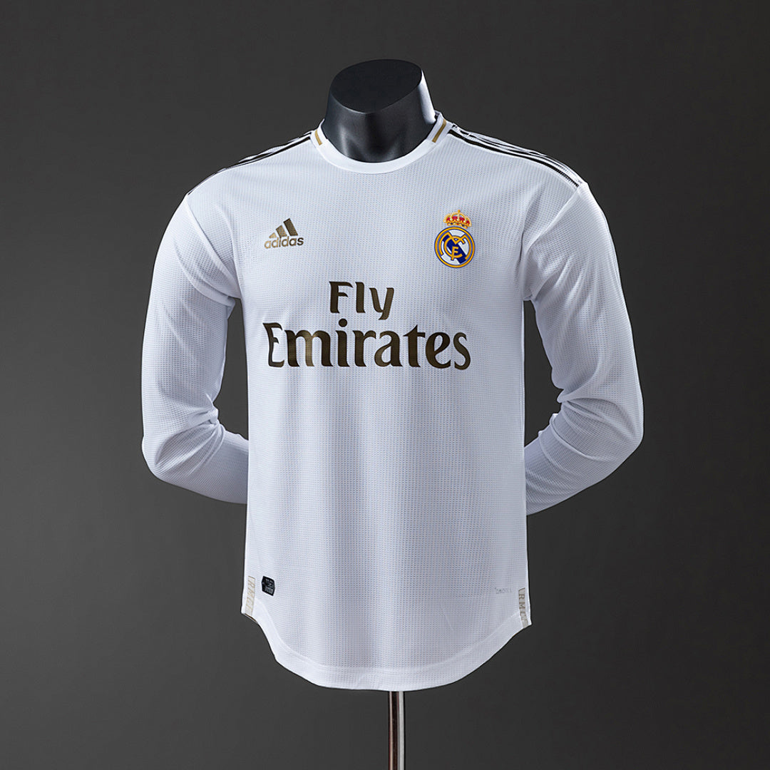 Camiseta Real Madrid Local Manga Larga 19/20 Adultos [PLAYER VERSION]