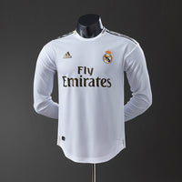Camiseta Real Madrid Local Manga Larga 19/20 Adultos [PLAYER VERSION]