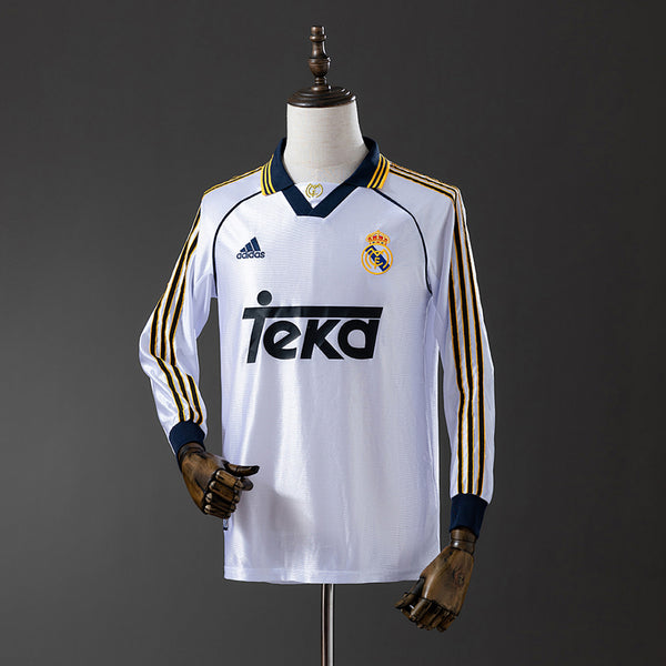 Camiseta Real Madrid Local Manga Larga 98/00 Adultos