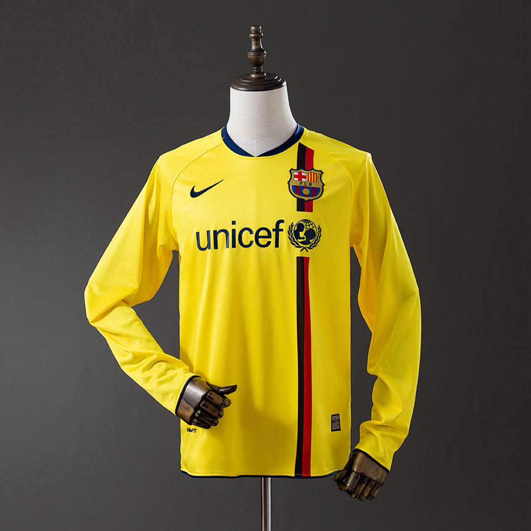 Camiseta FC Barcelona Visitante Manga Larga 08/09 Adultos