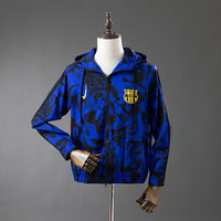 Cortavientos FC Barcelona Azul Gorro Adultos