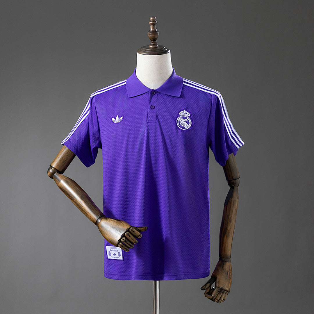 Polo Real Madrid Morado 25/26 Adultos