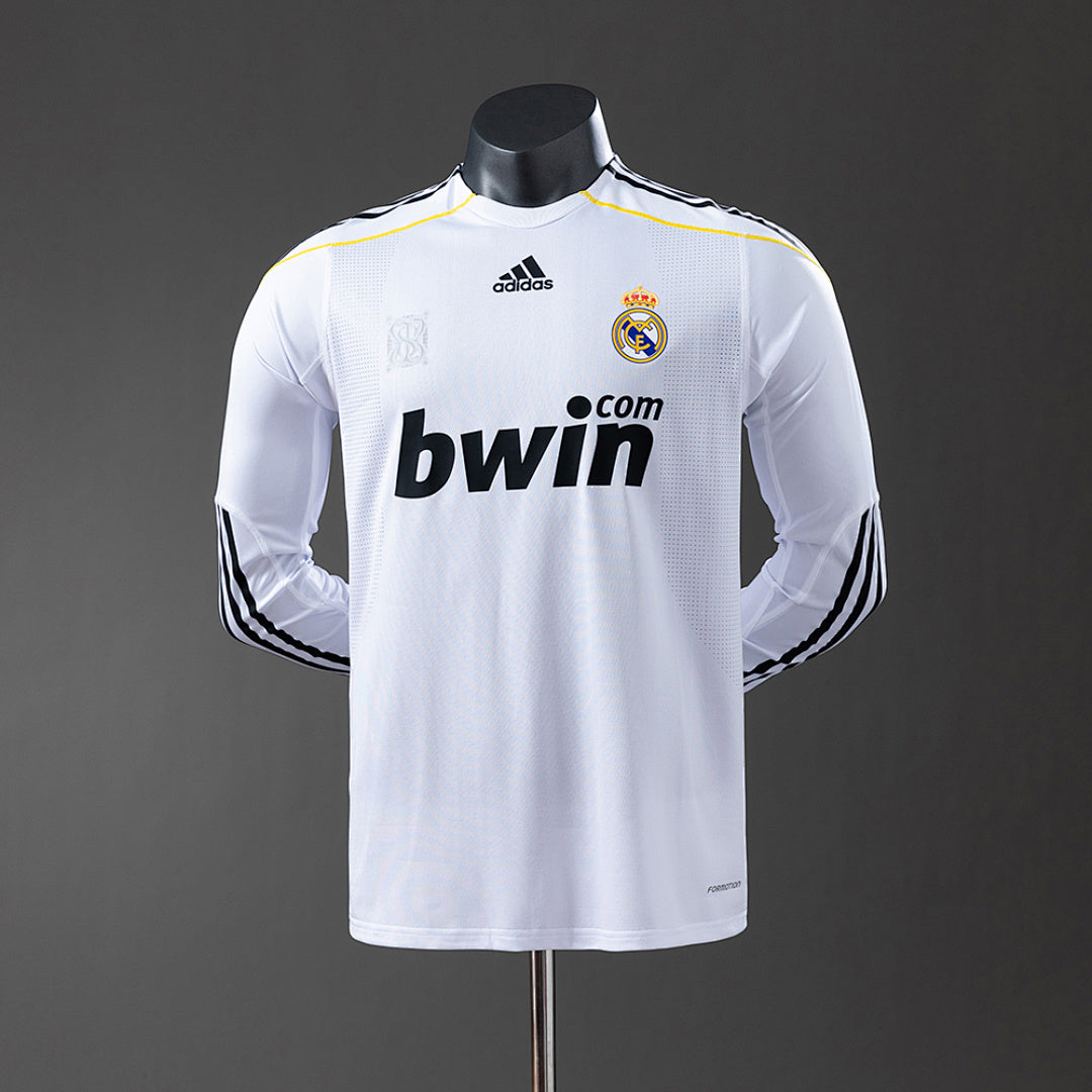 Camiseta Real Madrid Local Manga Larga 09/10 Adultos [PLAYER VERSION]