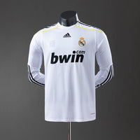 Camiseta Real Madrid Local Manga Larga 09/10 Adultos [PLAYER VERSION]