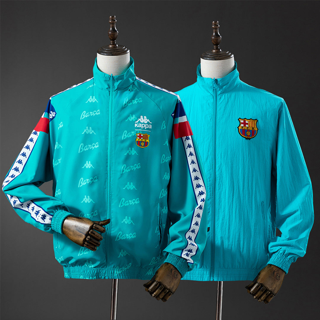 Cortavientos FC Barcelona Reversible Celeste Adultos