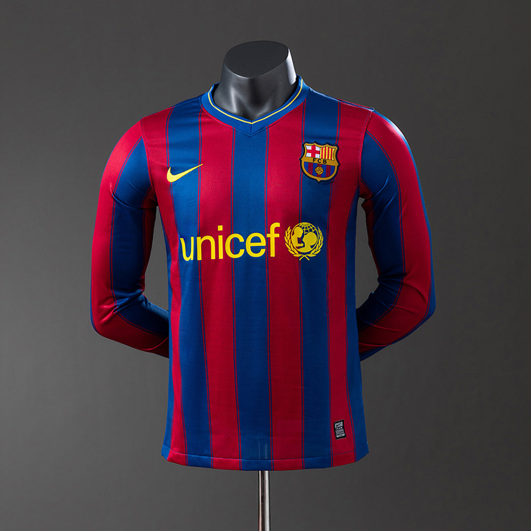 Camiseta FC Barcelona Local Manga Larga 09/10 Adultos [PLAYER VERSION]