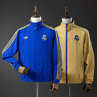 Cortavientos Reversible Real Madrid Azul - Amarillo Adultos
