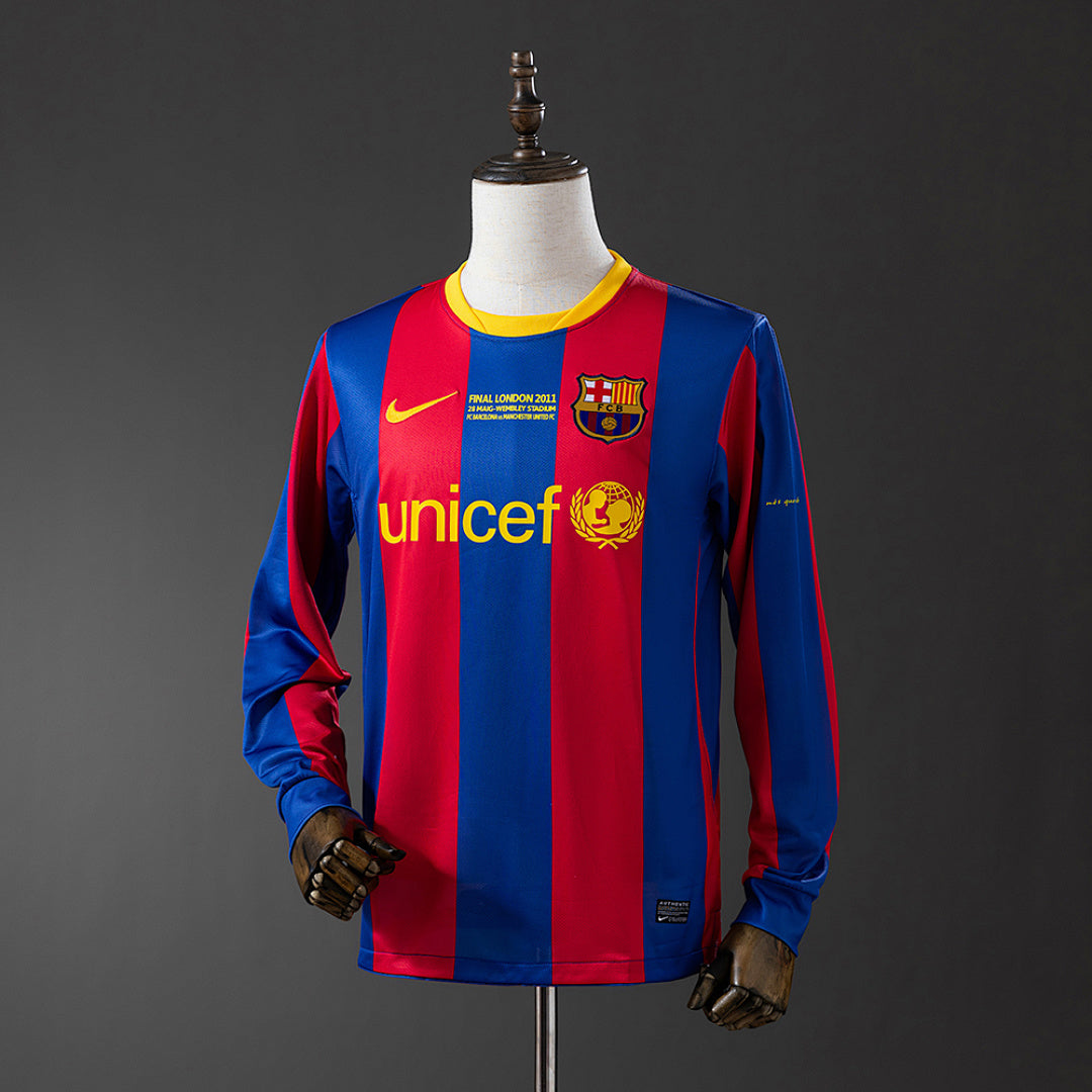 Camiseta FC Barcelona Local Champions League Manga Larga 10/11 Adultos