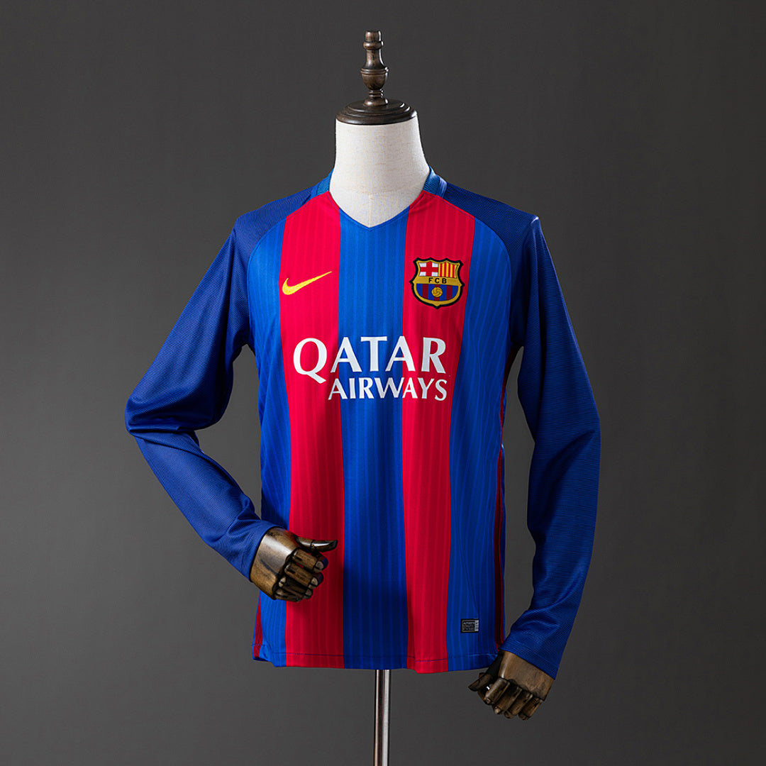 Camiseta FC Barcelona Local Manga Larga 16/17 Adultos