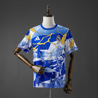 Camiseta Real Madrid Avengers Pre-Match Azul 25/26 Adultos