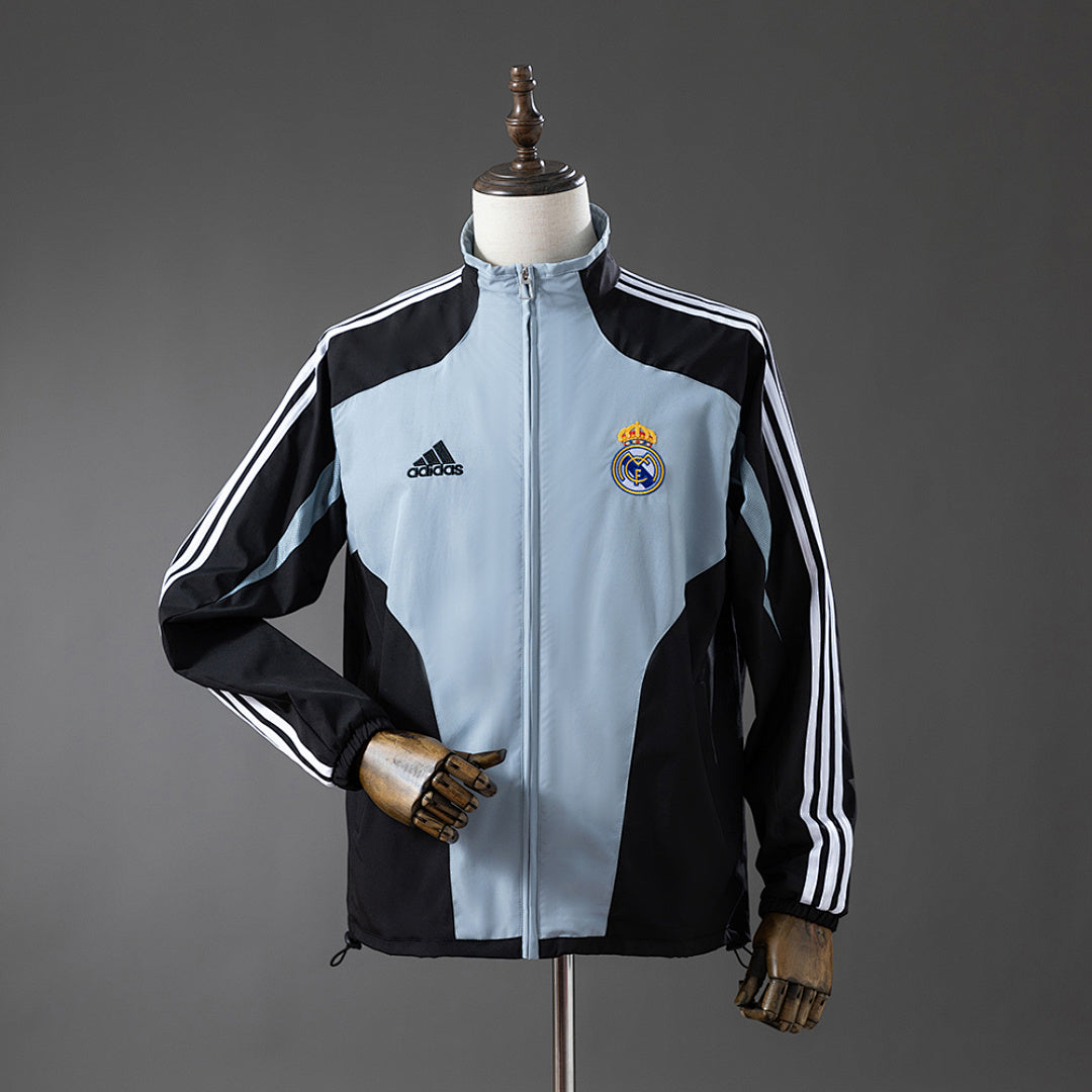 Cortavientos Real Madrid Negro y Gris 04/05 Adultos