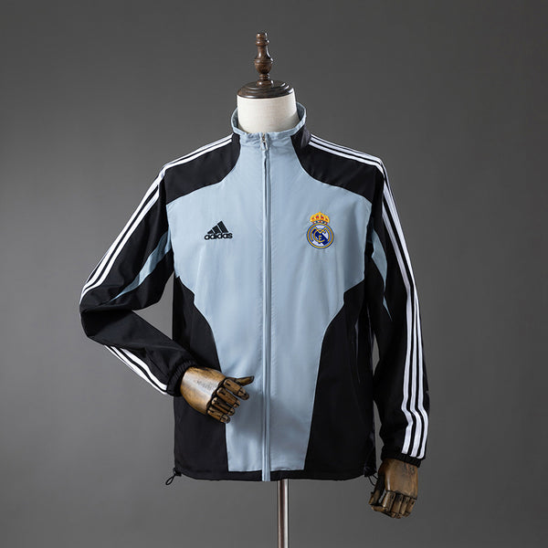 Cortavientos Real Madrid Negro y Gris 04/05 Adultos