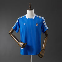 Camiseta Real Madrid Estilo Retro Azul 25/26 Adultos