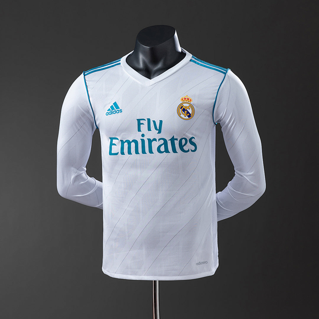 Camiseta Real Madrid Local Manga Larga 17/18 Adultos [PLAYER VERSION]