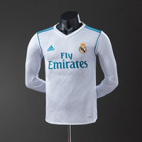 Camiseta Real Madrid Local Manga Larga 17/18 Adultos [PLAYER VERSION]