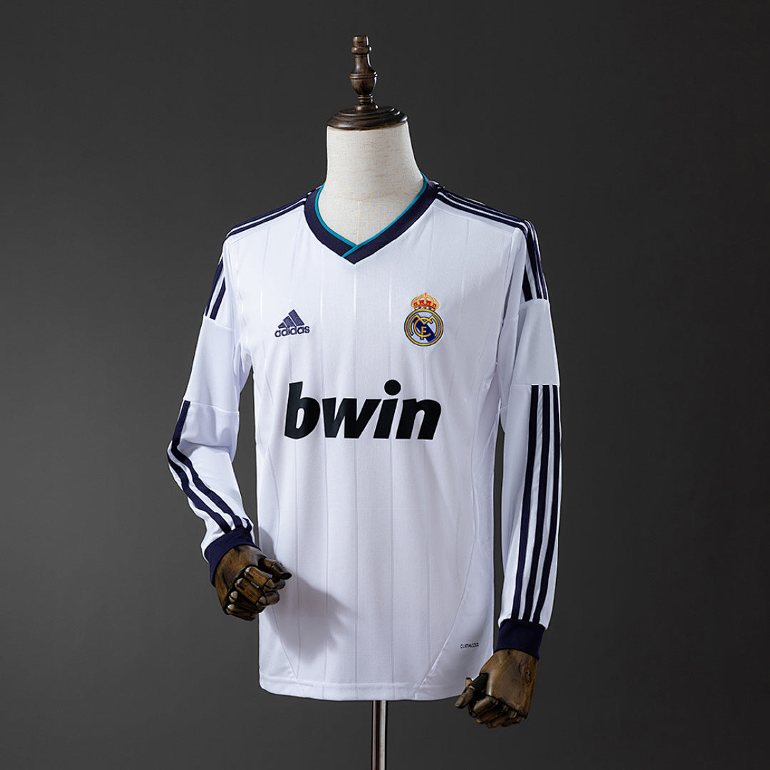 Camiseta Real Madrid Local Manga Larga 12/13 Adultos