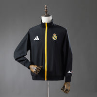 Cortavientos Real Madrid Negro 25/26 Adultos
