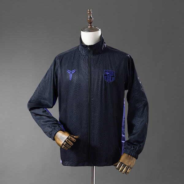 Cortavientos FC Barcelona Azul Oscuro Adultos