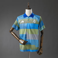 Polo Real Madrid Verde a Rayas 25/26 Adultos