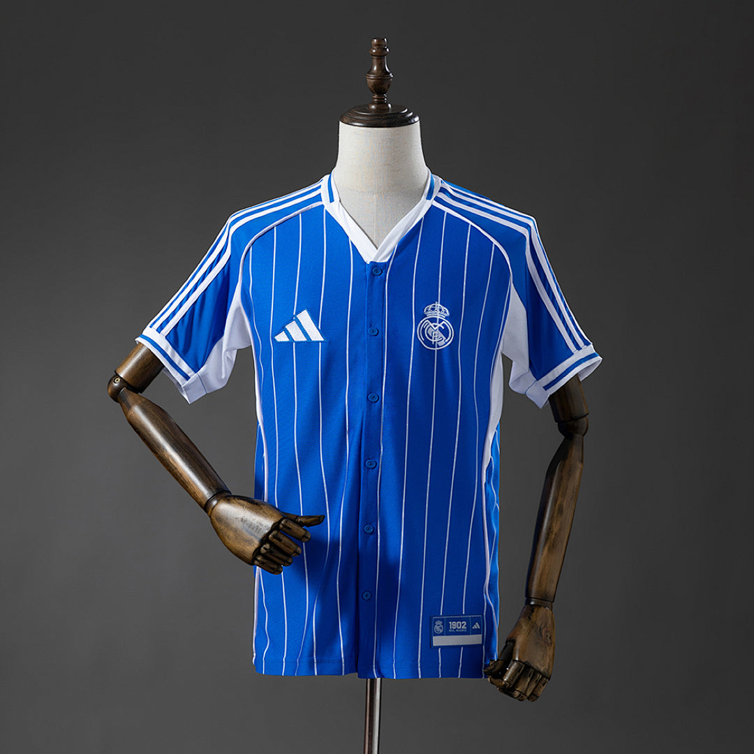 Camiseta Baseball Real Madrid Azul 25/26 Adultos