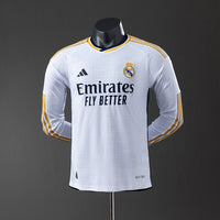 Camiseta Real Madrid Local Manga Larga 23/24 Adultos [PLAYER VERSION]