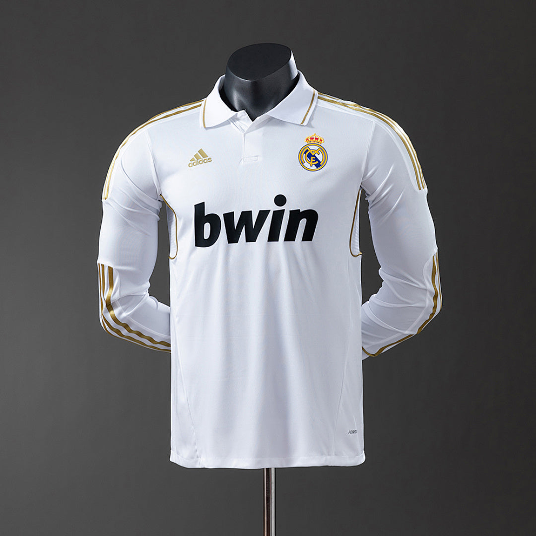 Camiseta Real Madrid Local Manga Larga 11/12 Adultos [PLAYER VERSION]