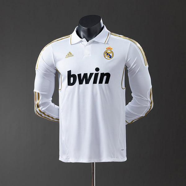 Camiseta Real Madrid Local Manga Larga 11/12 Adultos [PLAYER VERSION]