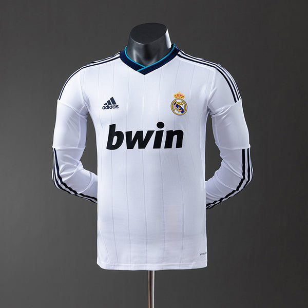 Camiseta Real Madrid Local Manga Larga 12/13 Adultos [PLAYER VERSION]