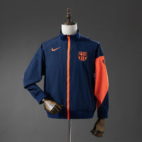 Cortavientos FC Barcelona Azul - Naranjo Adultos