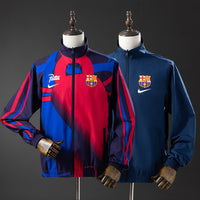Cortavientos FC Barcelona Reversible Azul - Rojo Adultos