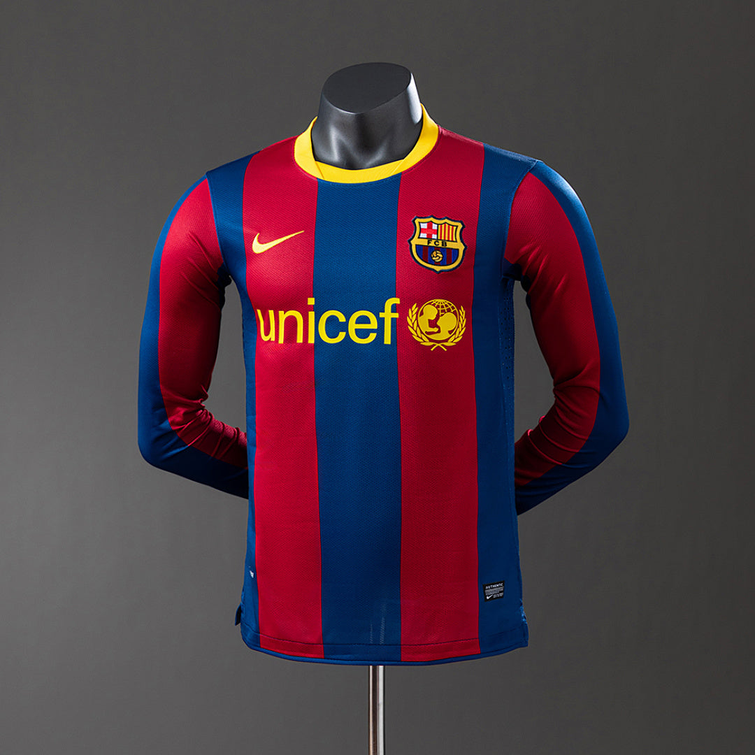Camiseta FC Barcelona Local Manga Larga 10/11 Adultos [PLAYER VERSION]
