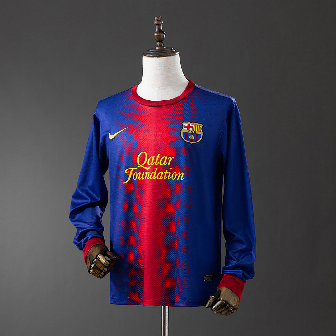 Camiseta FC Barcelona Local Manga Larga 12/13 Adultos