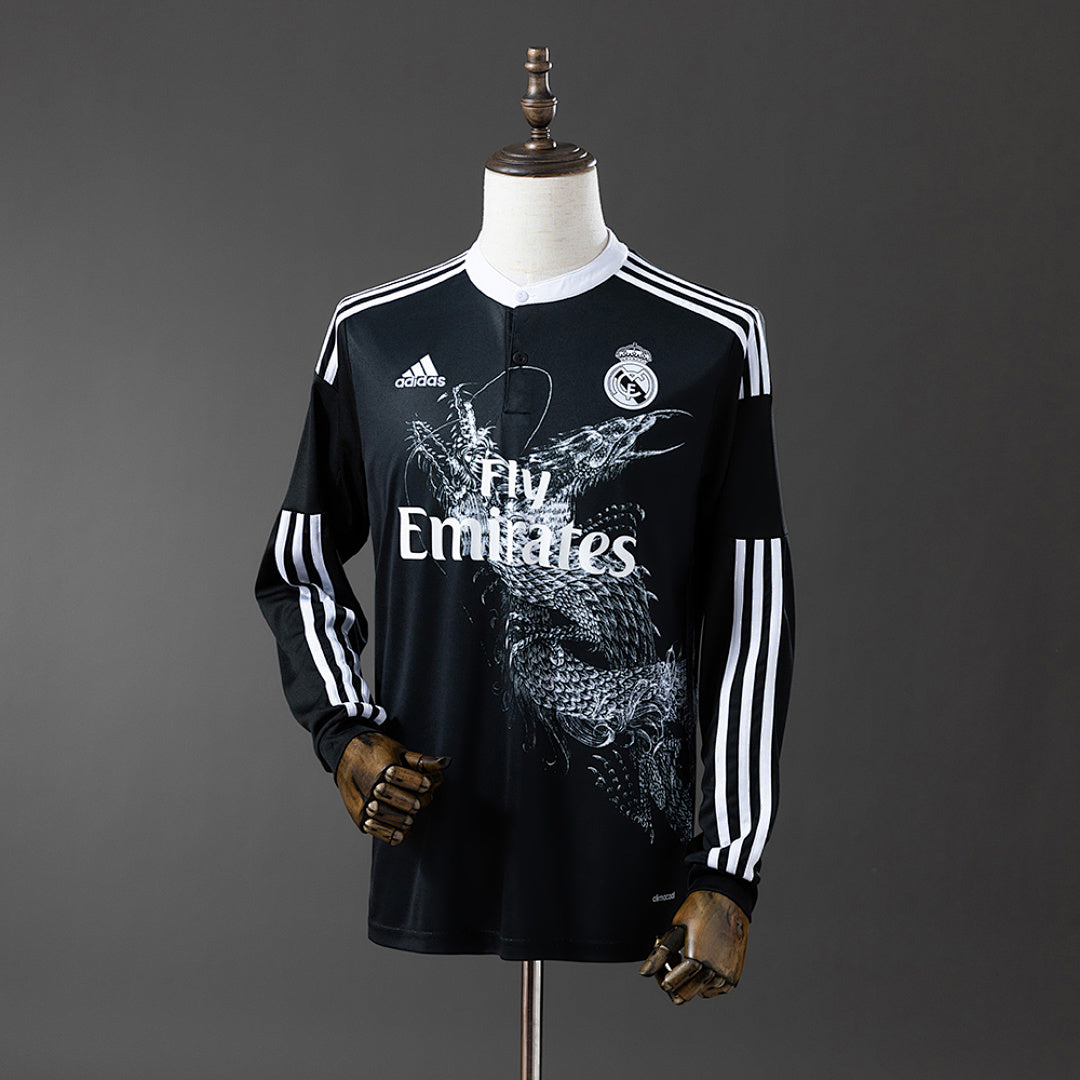 Camiseta Real Madrid Segunda Visitante Manga Larga 14/15 Adultos