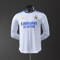 Camiseta Real Madrid Local Manga Larga 21/22 Adultos [PLAYER VERSION]