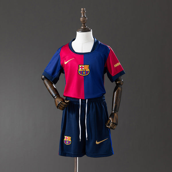 Camiseta + Short FC Barcelona Local 24/25 Niños