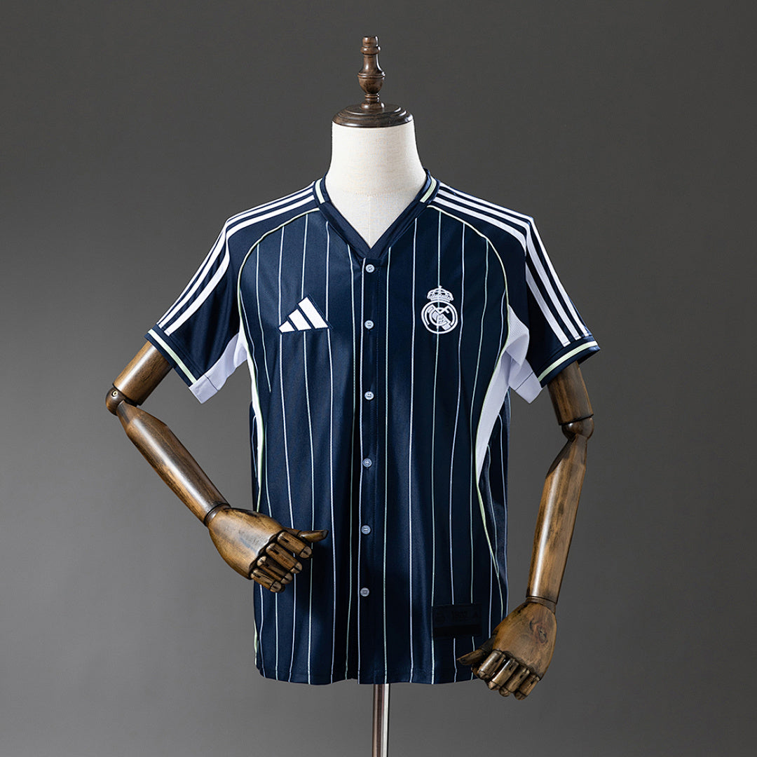 Camiseta Baseball Real Madrid Azul Marino 25/26 Adultos