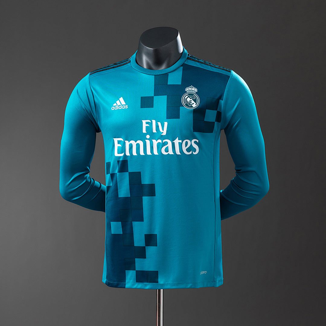 Camiseta Real Madrid Tercera Manga Larga 17/18 Adultos [PLAYER VERSION]