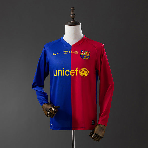 Camiseta FC Barcelona Local Champions League Manga Larga 08/09 Adultos