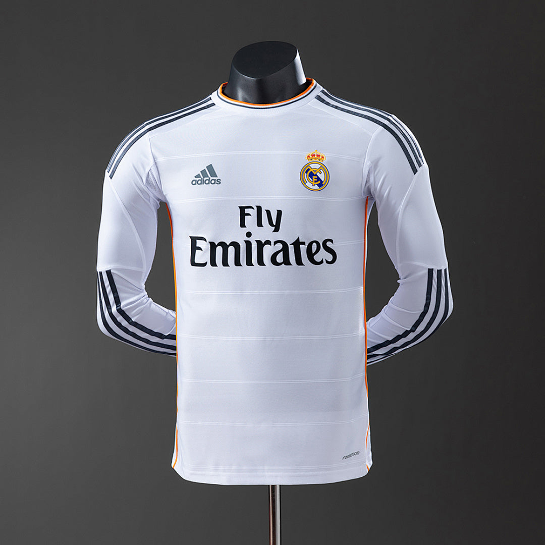 Camiseta Real Madrid Local Manga Larga 13/14 Adultos [PLAYER VERSION]