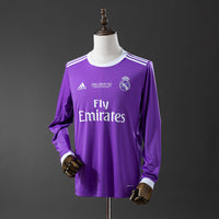 Camiseta Real Madrid Visitante Manga Larga 16/17 Adultos