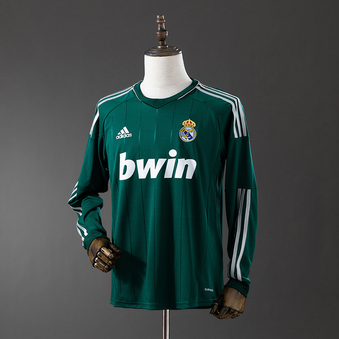 Camiseta Real Madrid Segunda Visitante Manga Larga 12/13 Adultos
