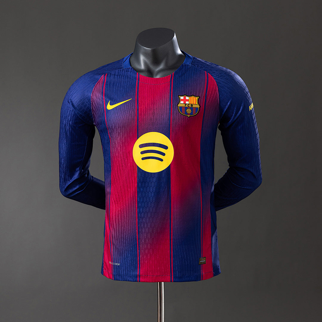 Camiseta FC Barcelona Local 25/26 Manga Larga Adultos [PLAYER VERSION]