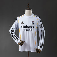 Camiseta Real Madrid Local Manga Larga 25/26 Adultos