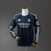 Camiseta Real Madrid Visitante Manga Larga 25/26 Adultos
