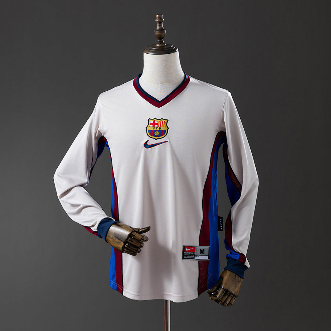 Camiseta FC Barcelona Visitante Manga Larga 98/99 Adultos
