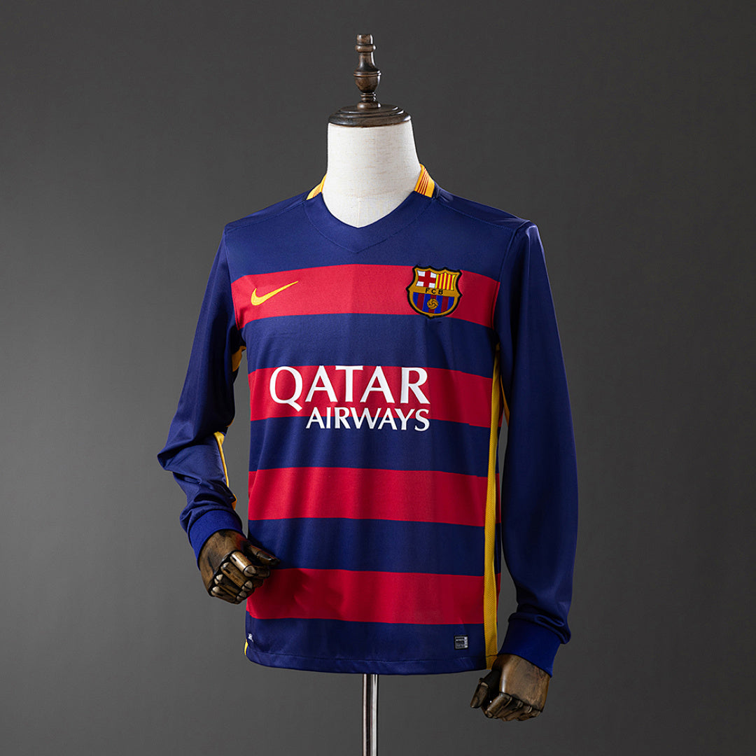 Camiseta FC Barcelona Local Manga Larga 15/16 Adultos