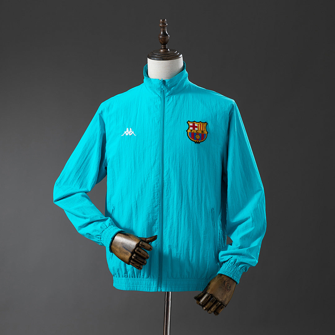 Cortavientos FC Barcelona Reversible Celeste Adultos