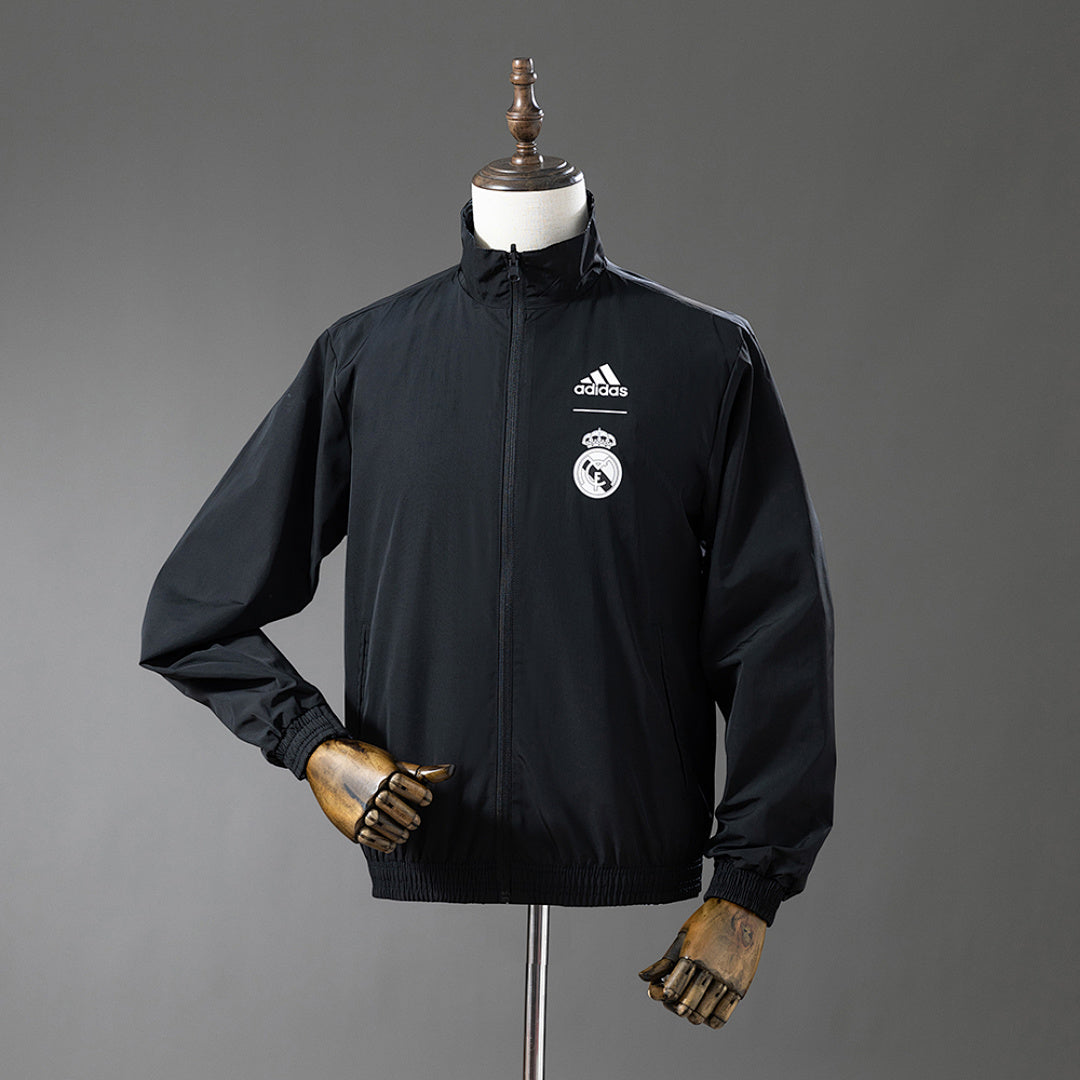 Cortavientos Reversible Real Madrid Negro - Black Dragon Adultos
