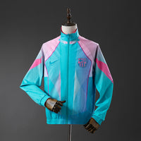 Cortavientos FC Barcelona Reversible Celeste - Rosa Adultos